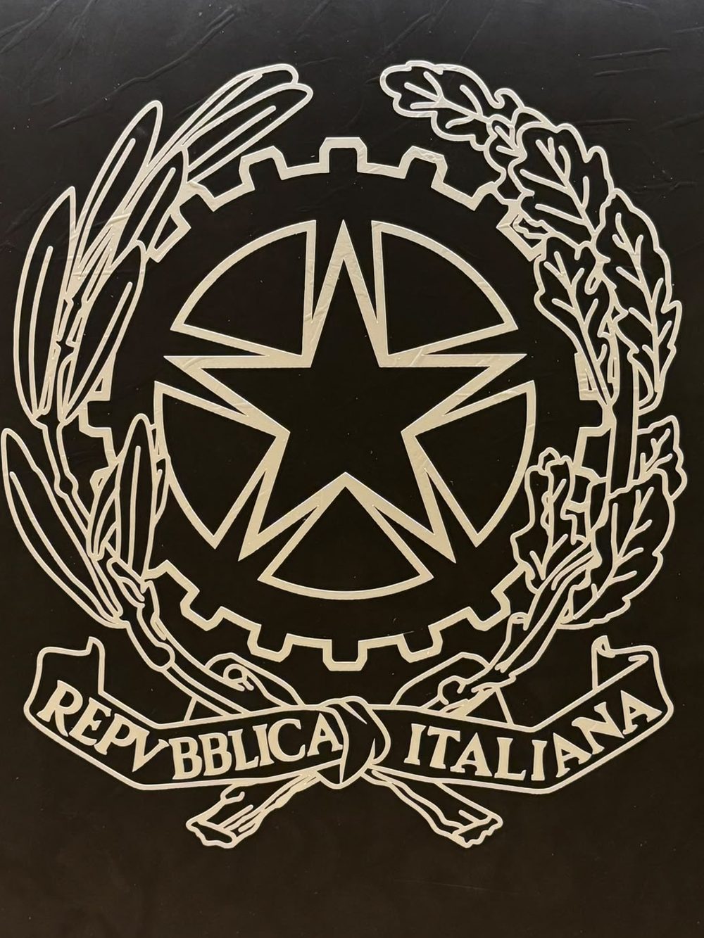 Emblema della Repubblica Italiana nello Studio Notarile Federica Greco a Tirano